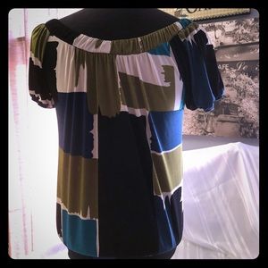 AB Studio color block top in small